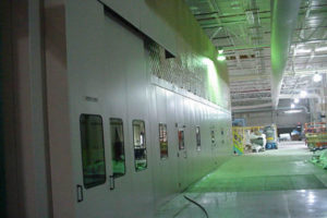 automotive transfer press line enclosure for noise control